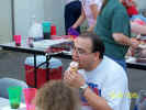 Enjoying the icecream