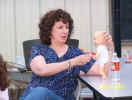Having fun with a doll!